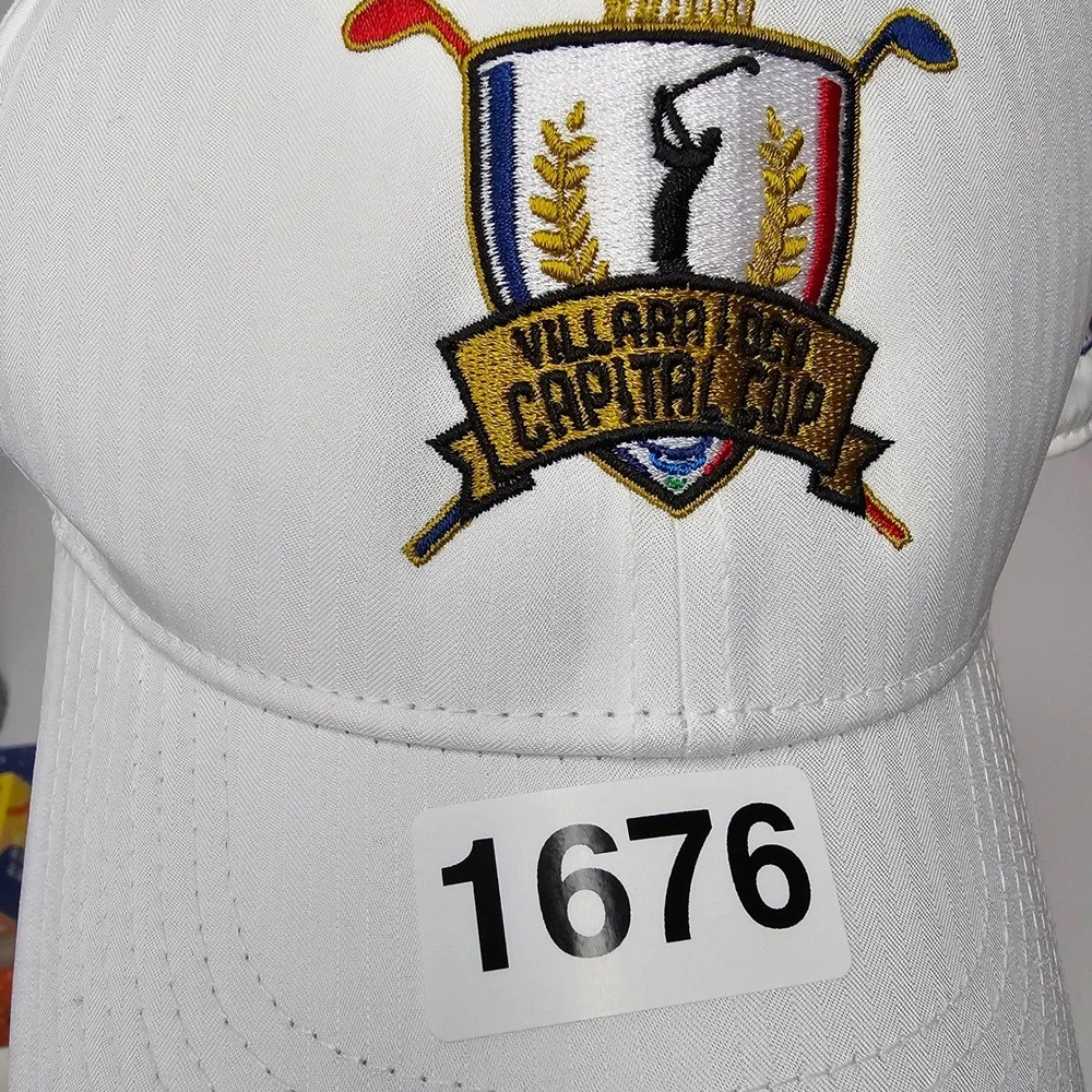 Nike Golf Capital Embroidered Baseball Cap Men's White Adjustable‎ Strap